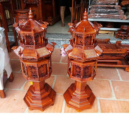 Đèn Lồng Gỗ Hương Cao 81x32 Shop Gỗ Hương